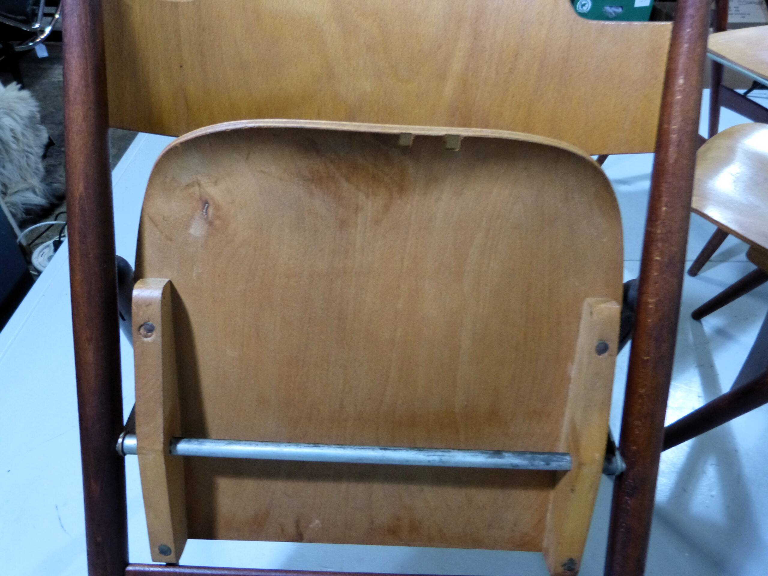 Set of 6 Egon Eiermann SE 18 folding chairs Wilde + Spieth, 1950s