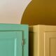 Turquoise boarding school wardrobe