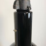 Suspension industrielle Bauhaus en émail noir, années 1930