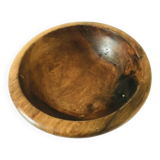Plat en bois brulé