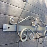 Wall-mounted coat rack with 3 hooks, brushed brass