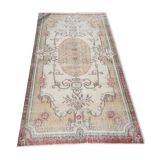 3x6 Shades Of Beige Turkish Rug, 204x106Cm