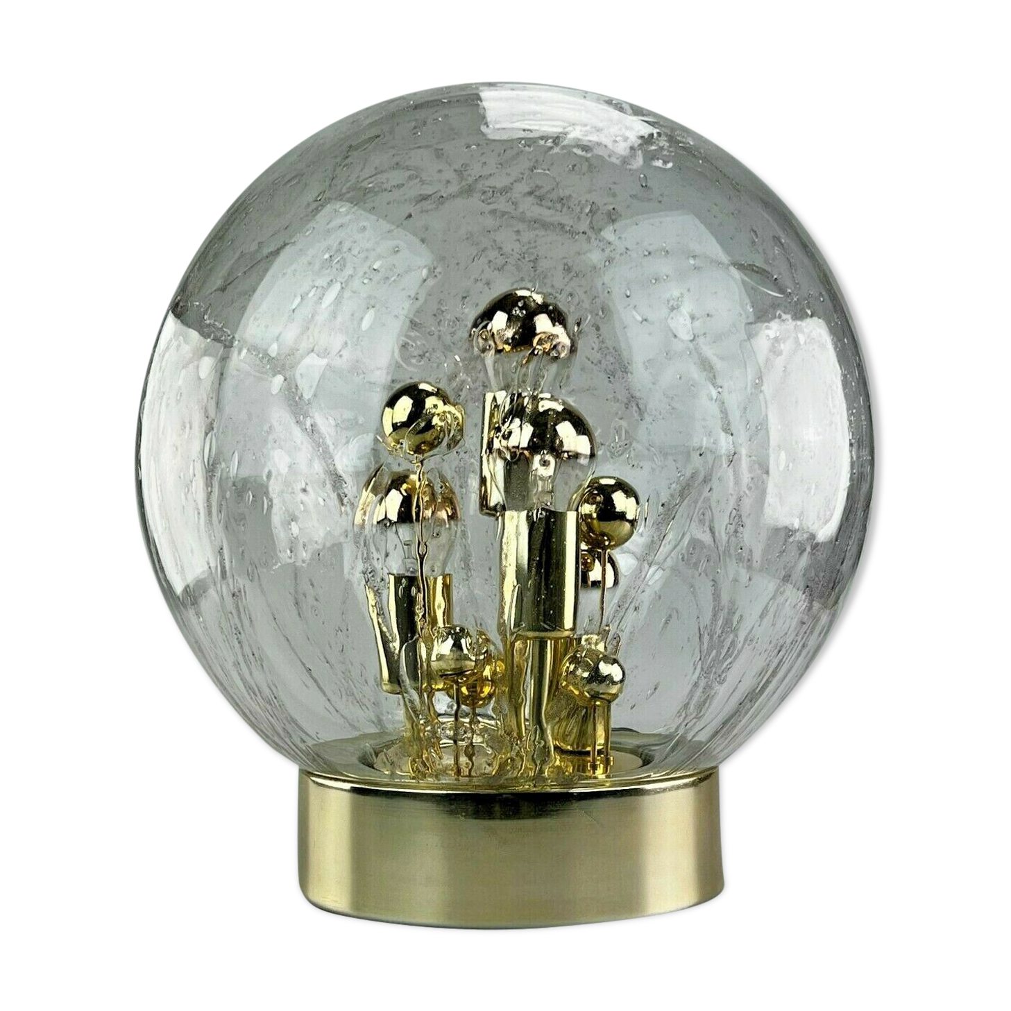 60s 70s table lamp ball lamp Doria "Big Ball" glass space age design