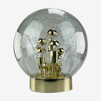 Lampe de table lampe à boule Doria « Big Ball » verre espace age design 60s 70s