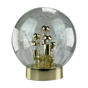 lampe de table lampe à boule Doria « Big Ball » verre espace age design 60s 70s
