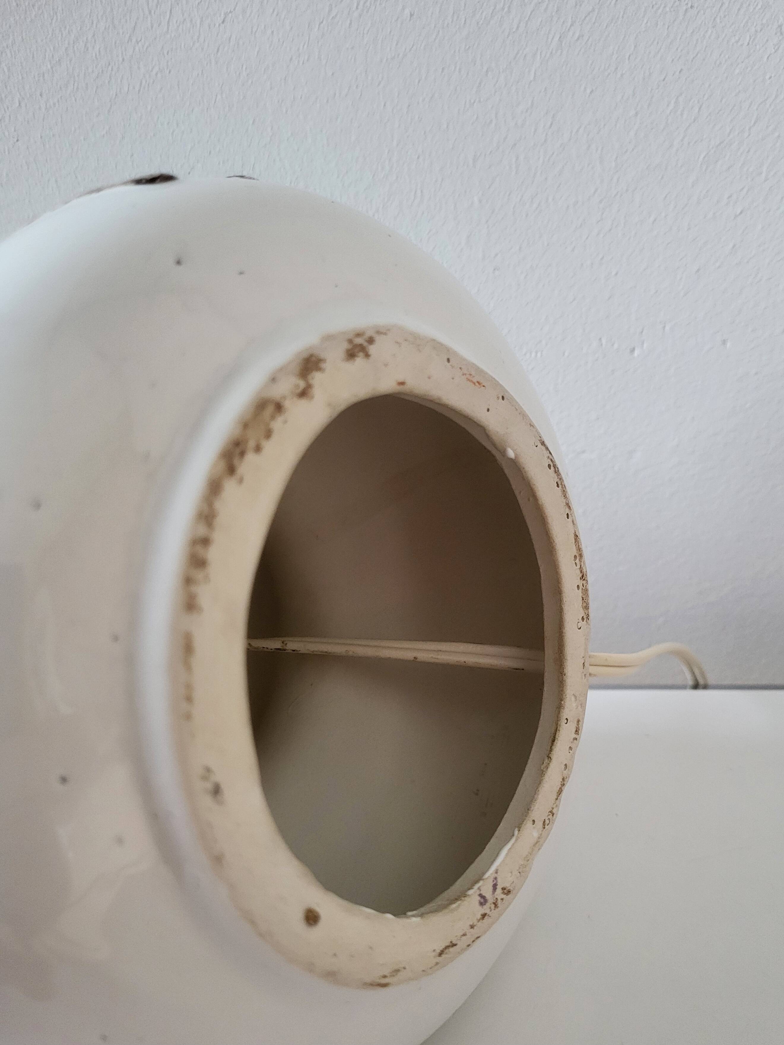 Vintage Fat lava tafellamp met bruintinten, jaren 1970