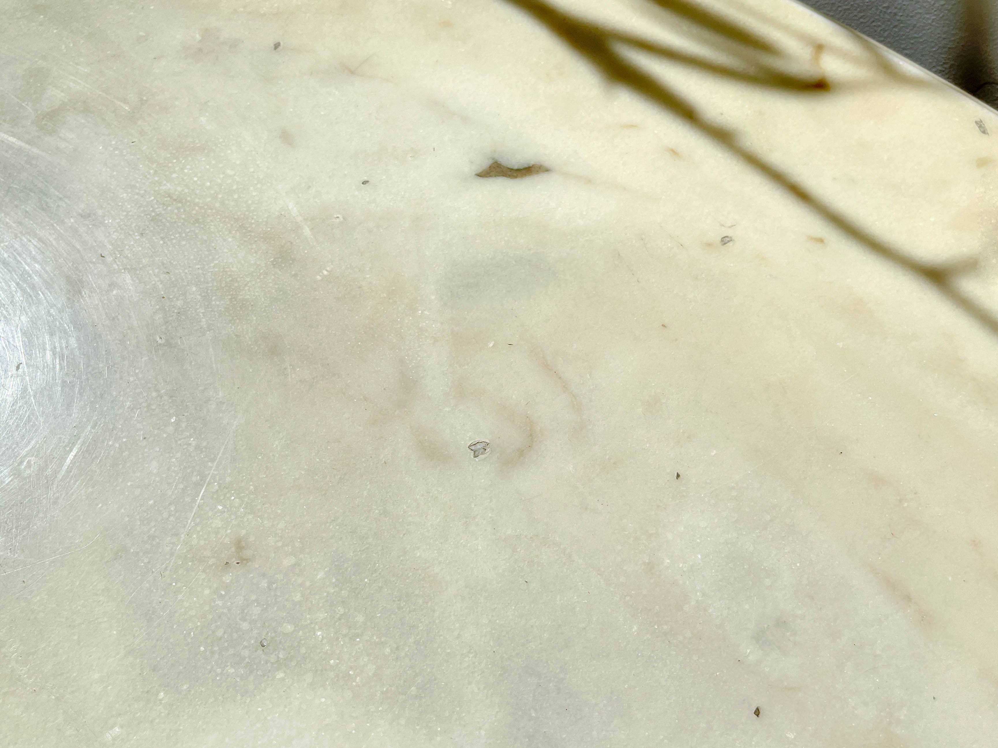 Vintage marble and bronze coffee table