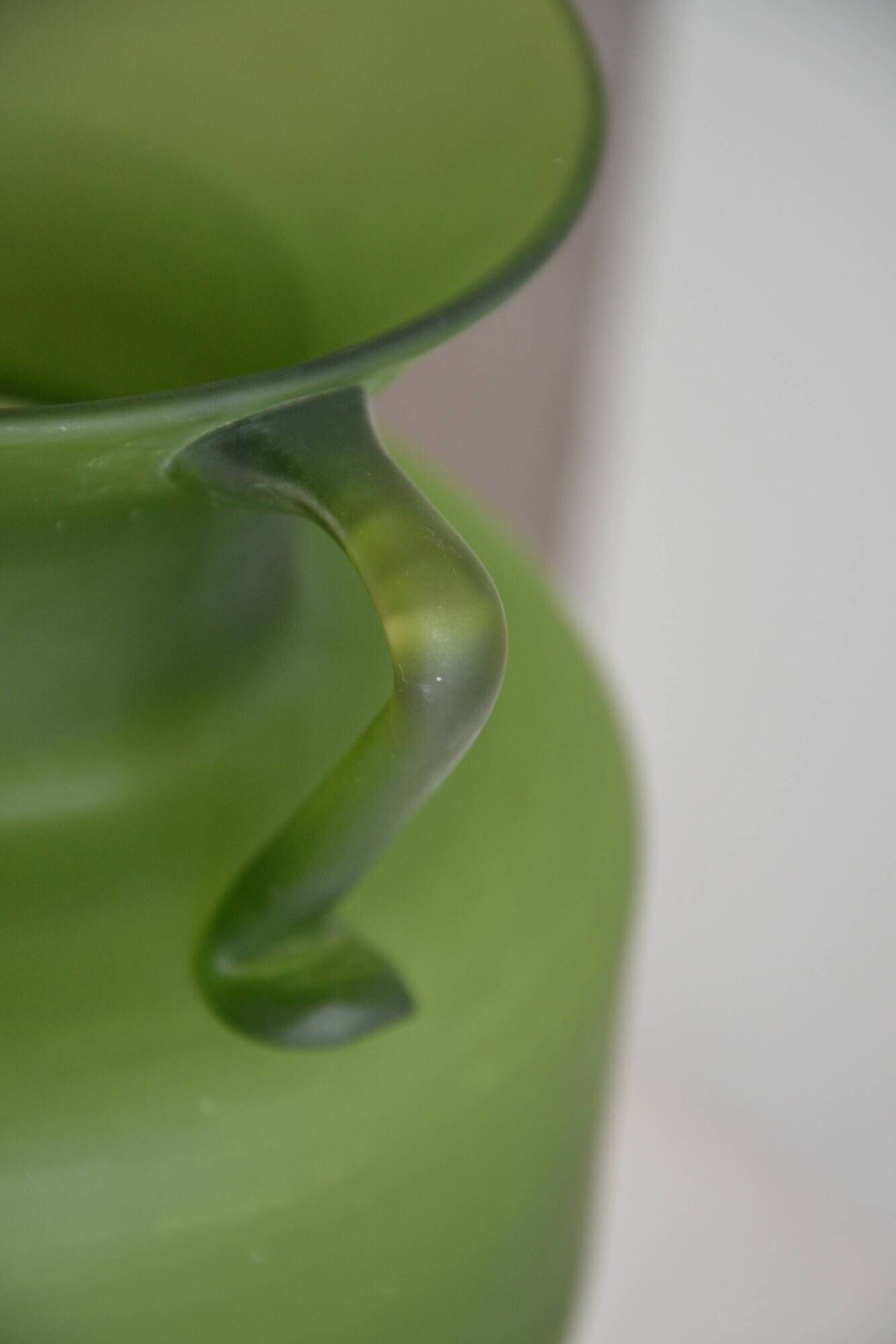 Vase made of glass paste