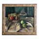 Oil on canvas still life with cubist apples Antoinette Destrem circa 1920