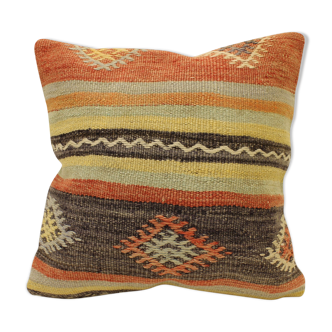 40x40 Cm Kilim Cushion,Vintage Cushion Cover