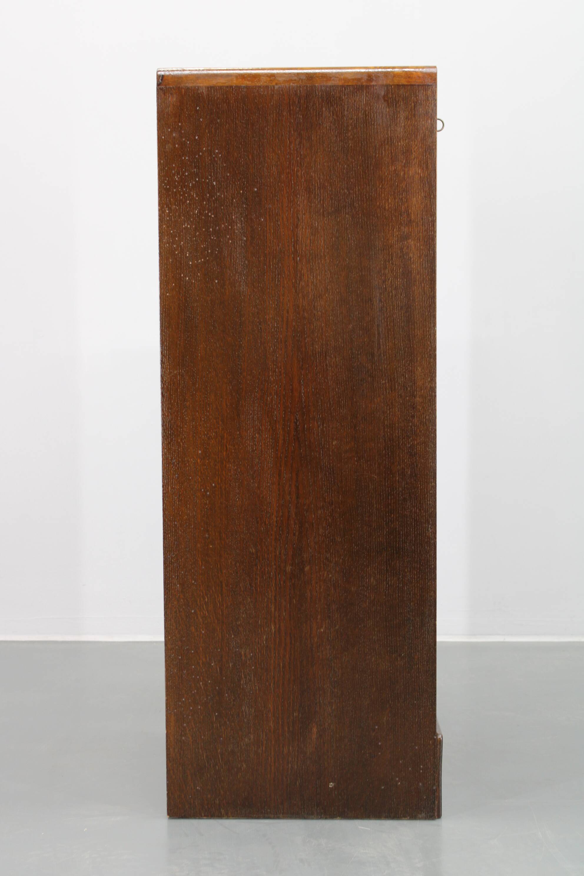 1950s Tambour Office Wooden Cabinet