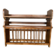Indian Wall Shelf Vintage Wood Kitchen Storage #D940