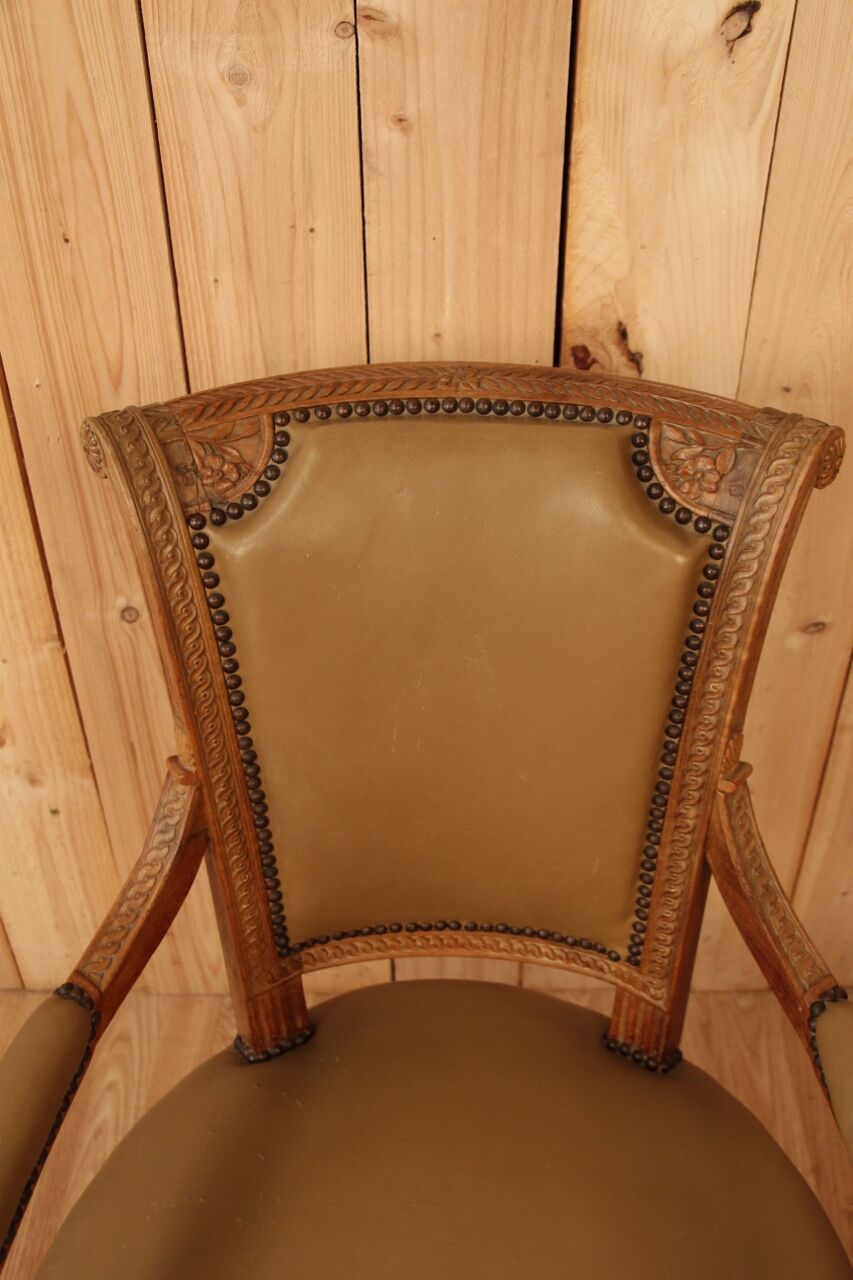 Pair of armchairs Louis XVI Directoire XVIIIth