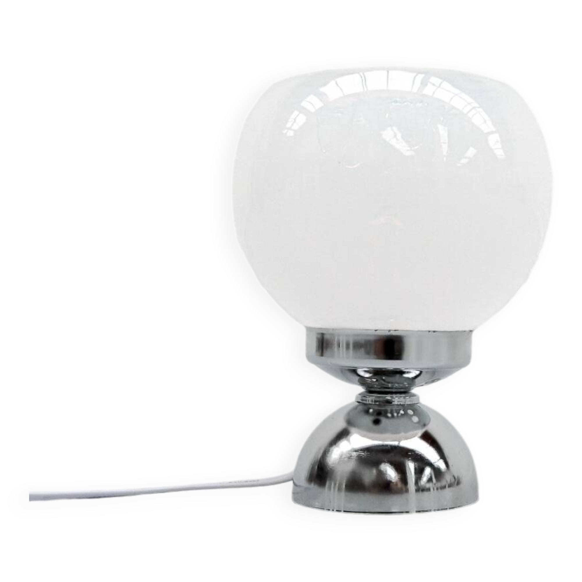 Space Age Glass Italian Table Lamp 70s