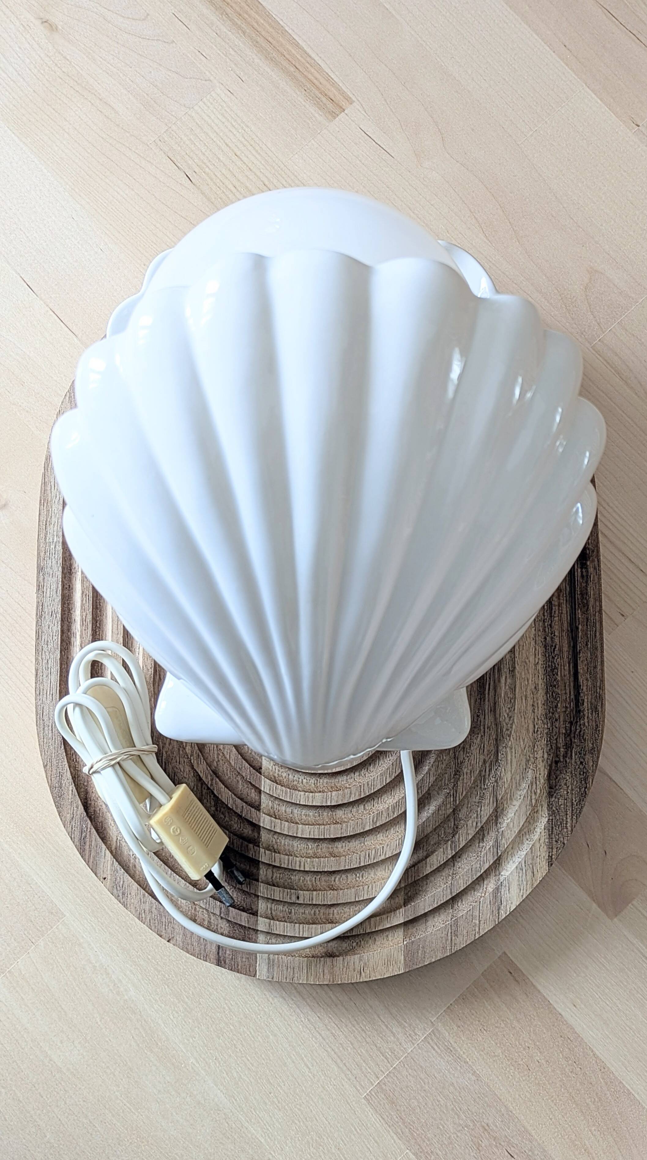 Lampe coquillage vintage