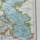 Carte ancienne Russie Suède Norvège 49x37,5cm