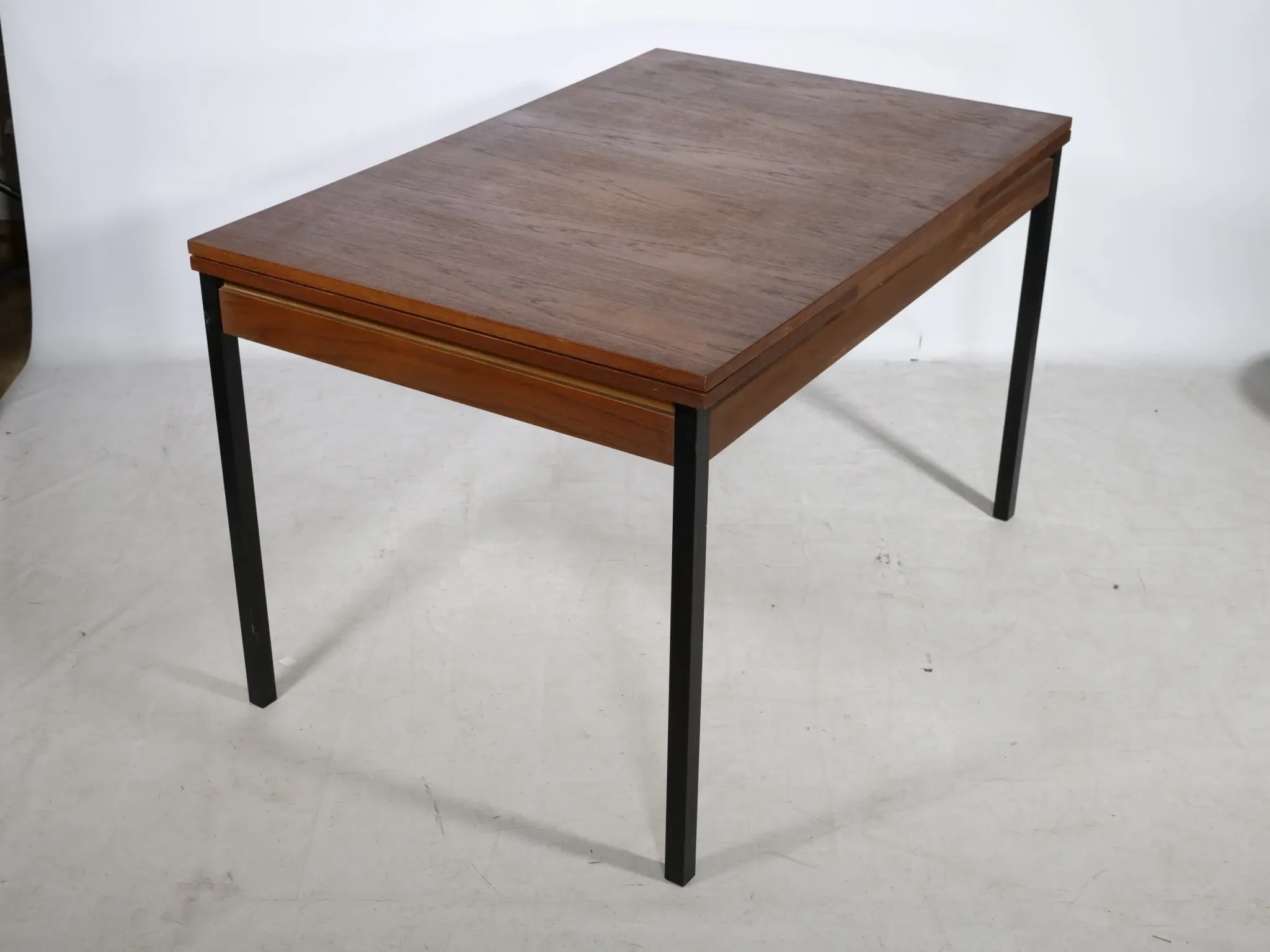 Mid Century Extendable Dining Table in Teak, 1960s