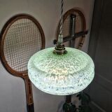 Vintage glass pendant light from Clichy