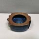 Ceramic bowl in bluish glaze. By Marianne Starck (MS) Denamrk 1960s