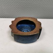 Ceramic bowl in bluish glaze. By Marianne Starck (MS) Denamrk 1960s