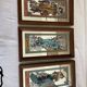 Set of 3 mirrors screen-printed Mucha, the 4 seasons -lack summer-