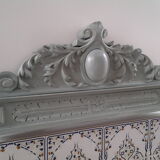 Jade patina pediment