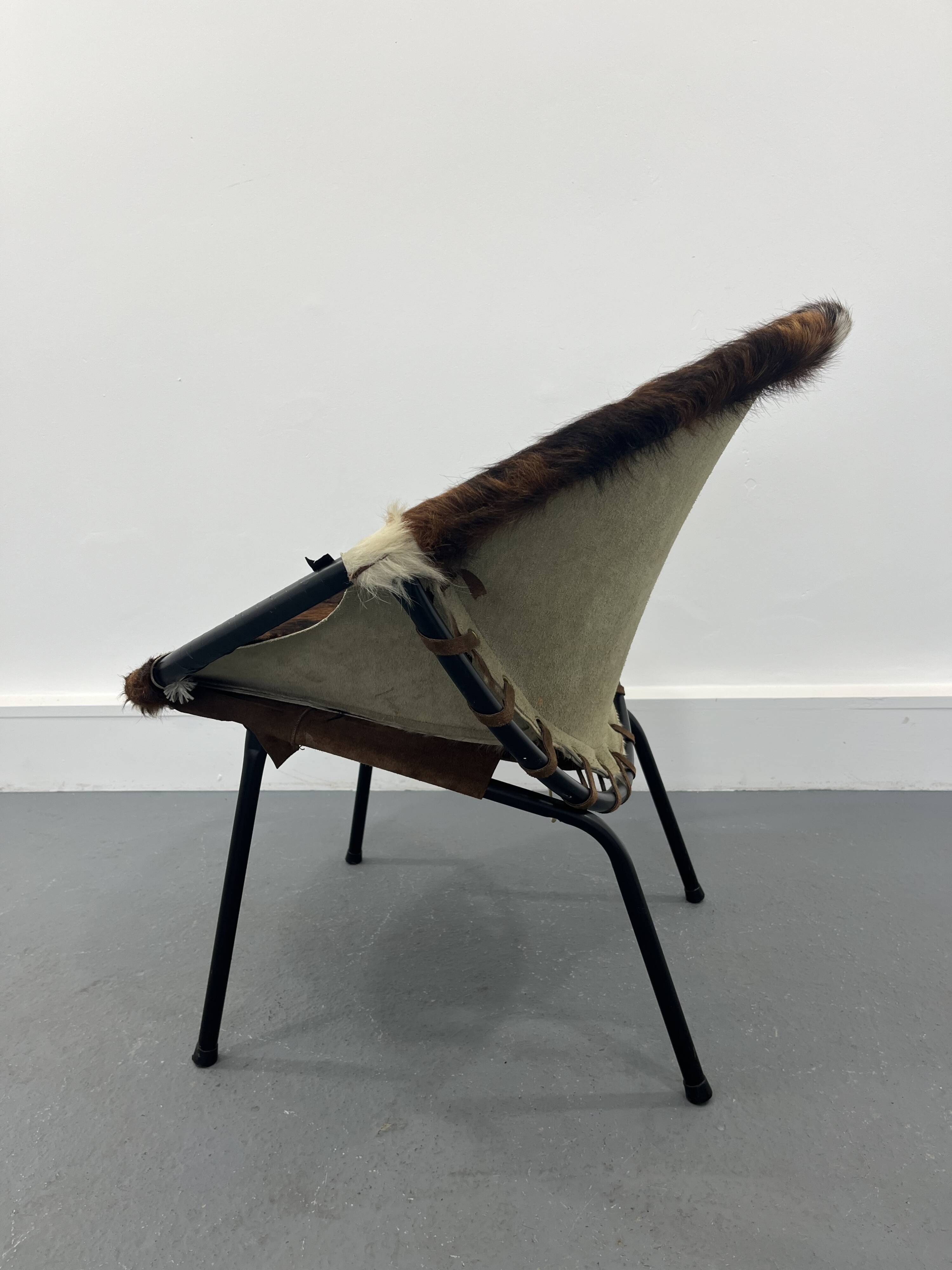 Mid-Century Swivel Balloon Armchair from Lusch & Co, 1960s