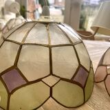 Suspension en nacre arlequin vert
