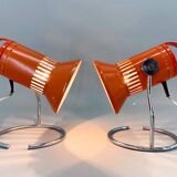 Ensemble de deux lampes de table vintage de Chirana, 1970