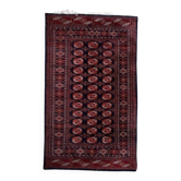 Tapis Boukhara ouzbek vintage fait main, 153 cm x 254 cm, années 1960 - 1C1151