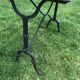 Table bistrot vintage 4 personnes plateau chêne