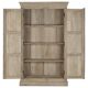 Mango wood cabinet 125x43x214 natural carving