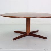 Mid century modern  round rosewood coffee table, 1960s denmark