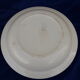 Hollow round dish in sarreguemines blue pink style diam 26.5 cm