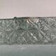 Ceiling lamp wall lamp square window in chiseled glass from the 60s and 70s