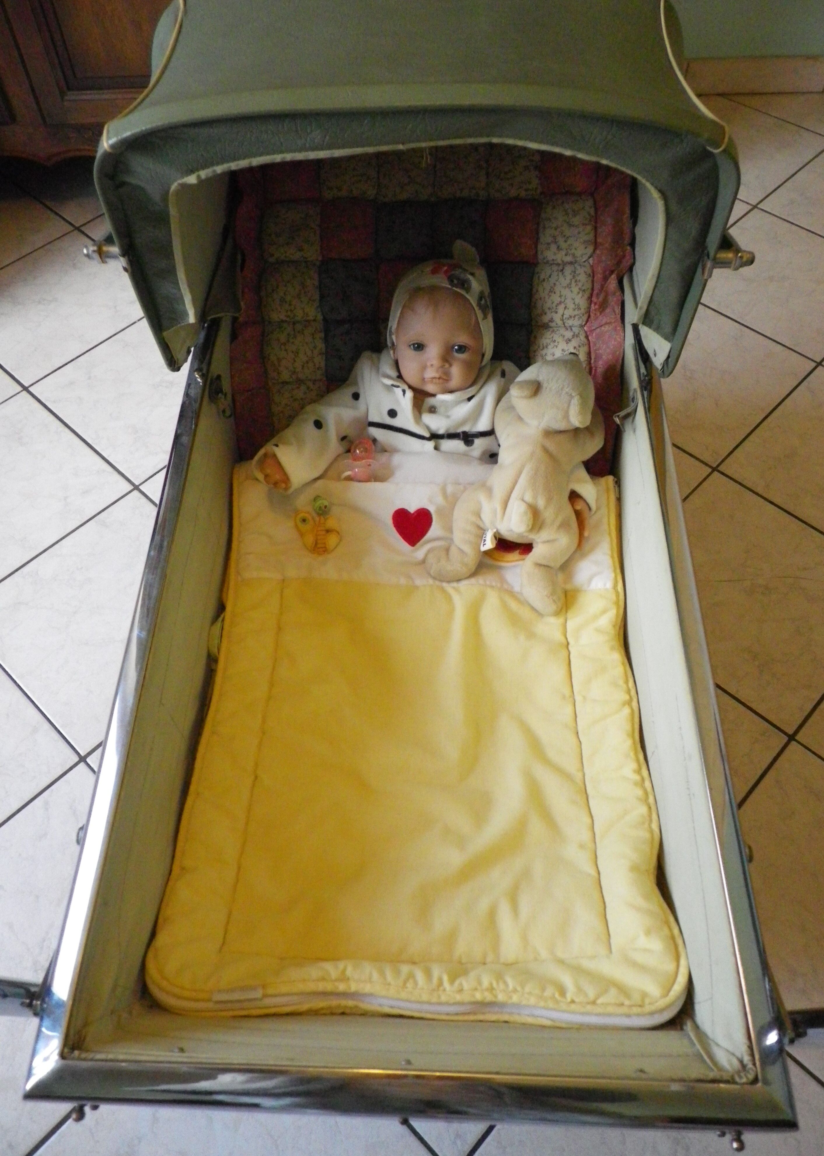 Landeau repliable d'origine de marque Flandria années 50