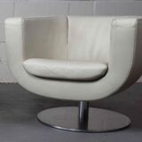 Fauteuils en cuir B&B Italia « Tulip » conçus par Jeffrey Bernett en 2000