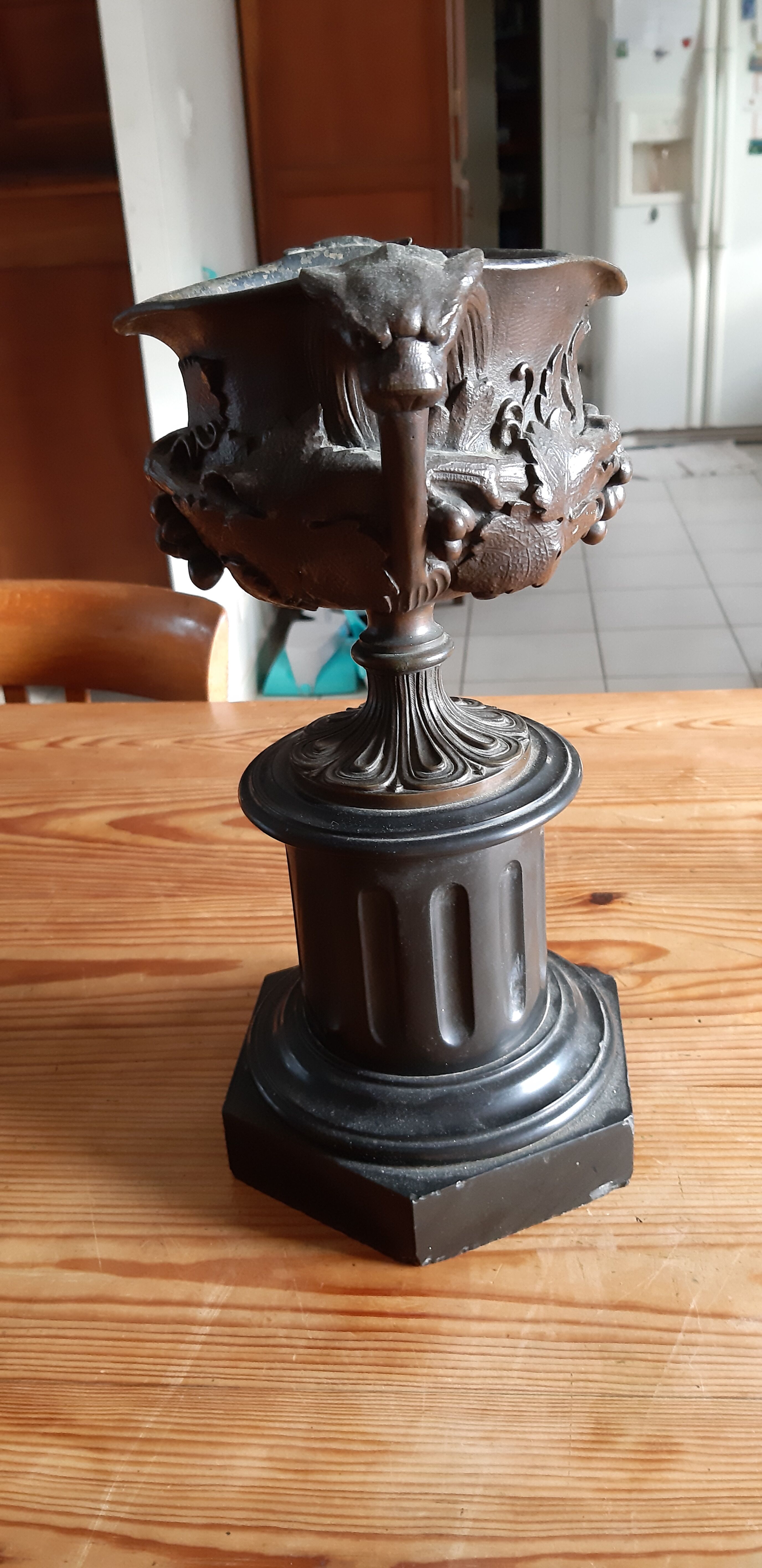 Cassolette Bronze and Marble