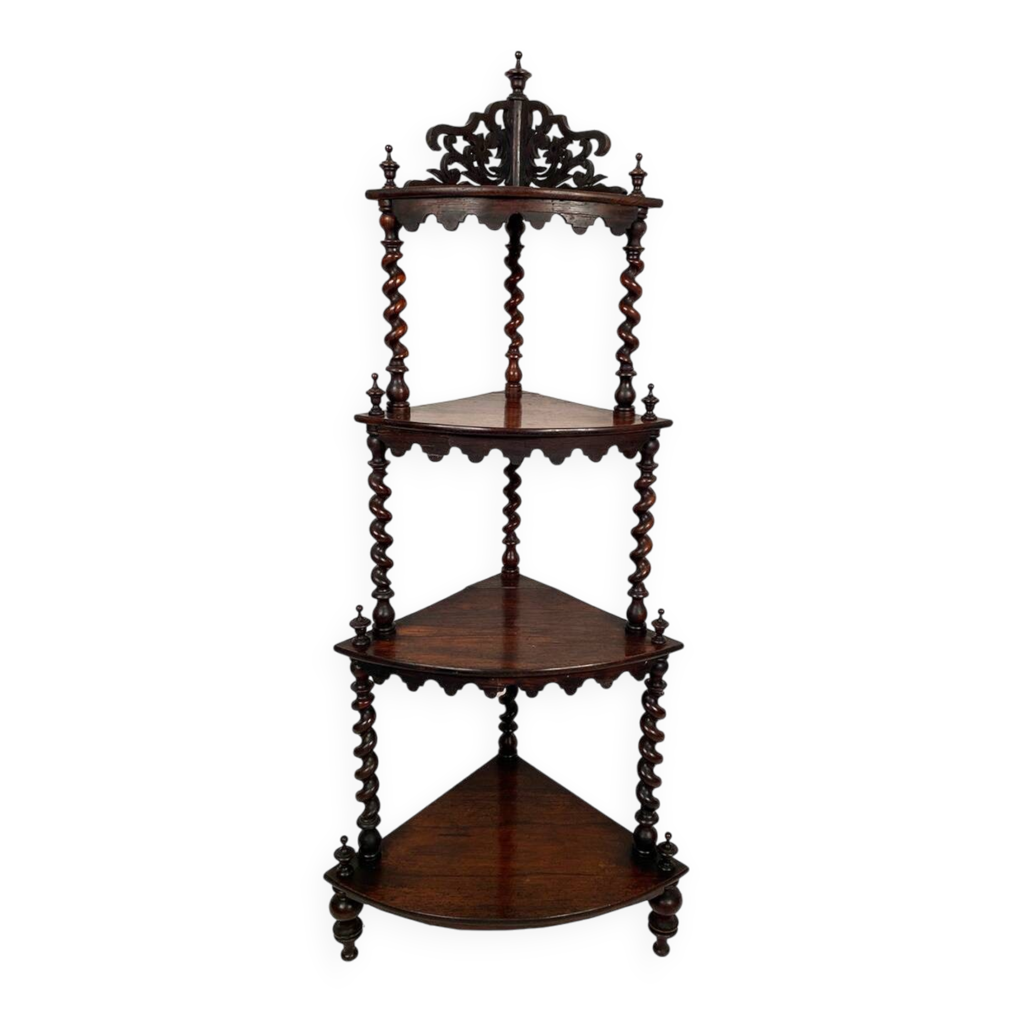 Rosewood corner shelf, Napoleon III period