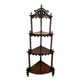 Etagère d’encoignure en palissandre, époque Napoléon III