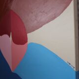 The kiss colorful handmade paint