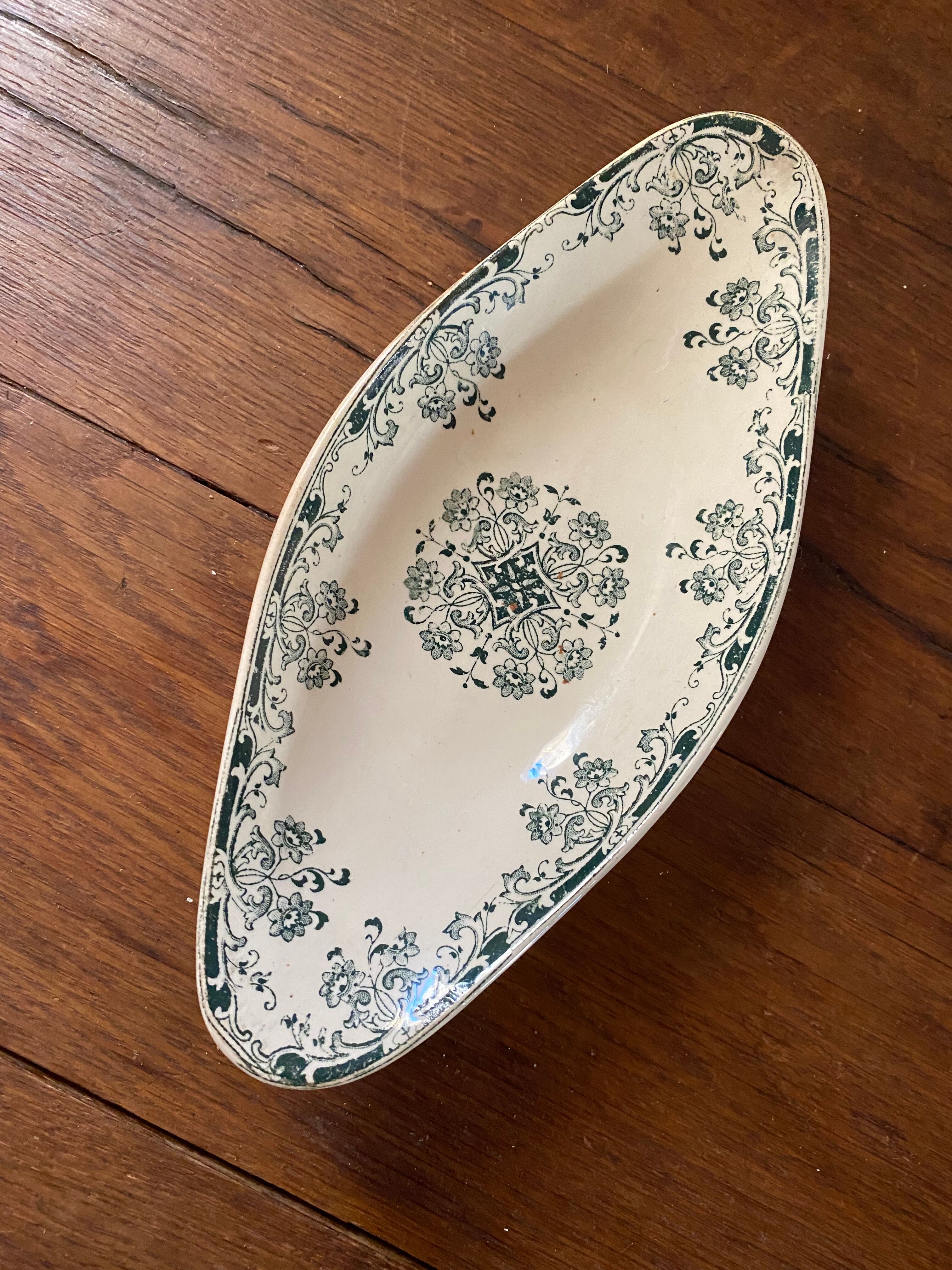 Ravier Ancien Sarreguemines – Modèle Royat – Couleur Jade (occasion)