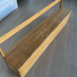 Vintage nursery school chest bench 1980s in pine