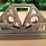 Porte lettre en bronze ancien, art déco, en très bon état