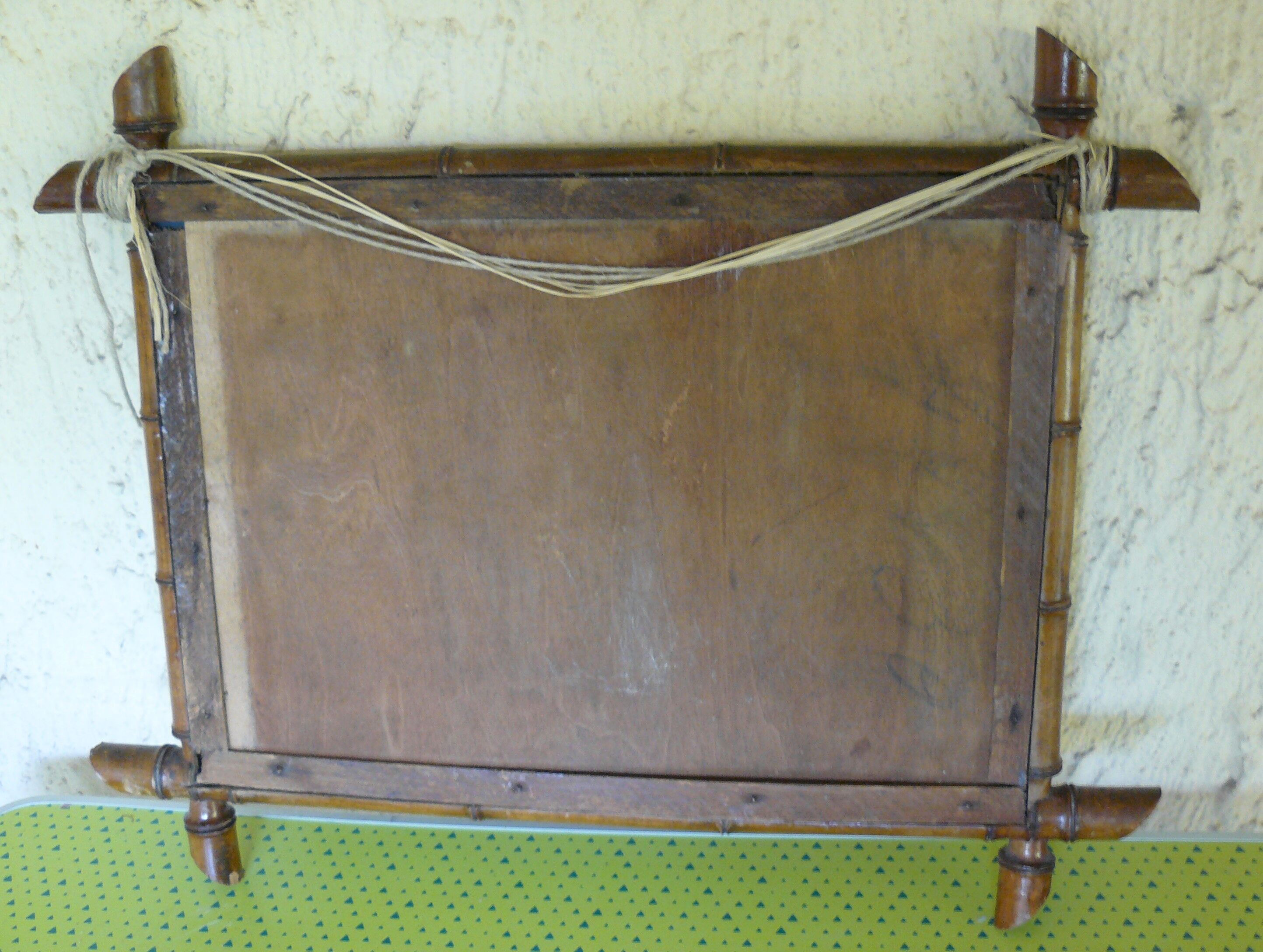 Bamboo mirror 55x43cm