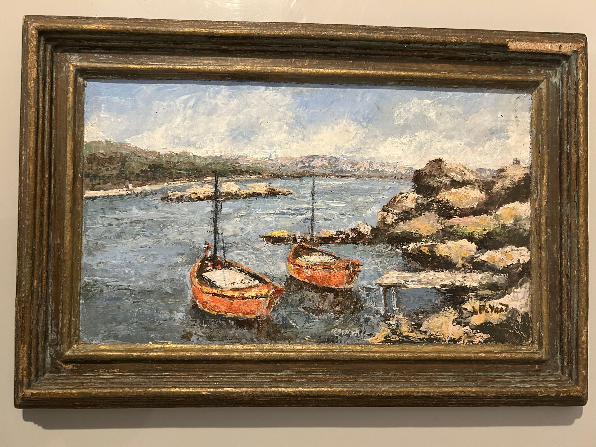 Tableau, marine de L’oui Peyrat