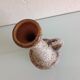 Beige soliflore vase ceramic Fat Lava / vintage 60s-70s