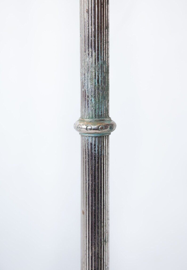 Pair of candle holders, vintage candle holder, silver brass candle holder, church, candle holder, tripod, chandelier