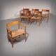 Dining chairs oak and new papercord by Hans J. Wegner for Carl Hansen CH37