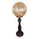 Large wooden table lamp with Glass lampshade